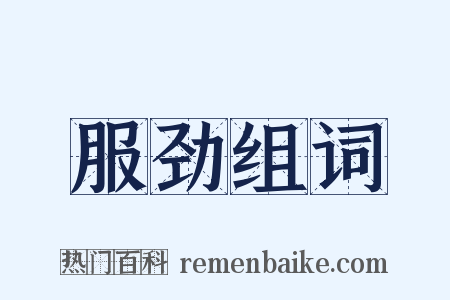 服劲组词是什么意思的图片